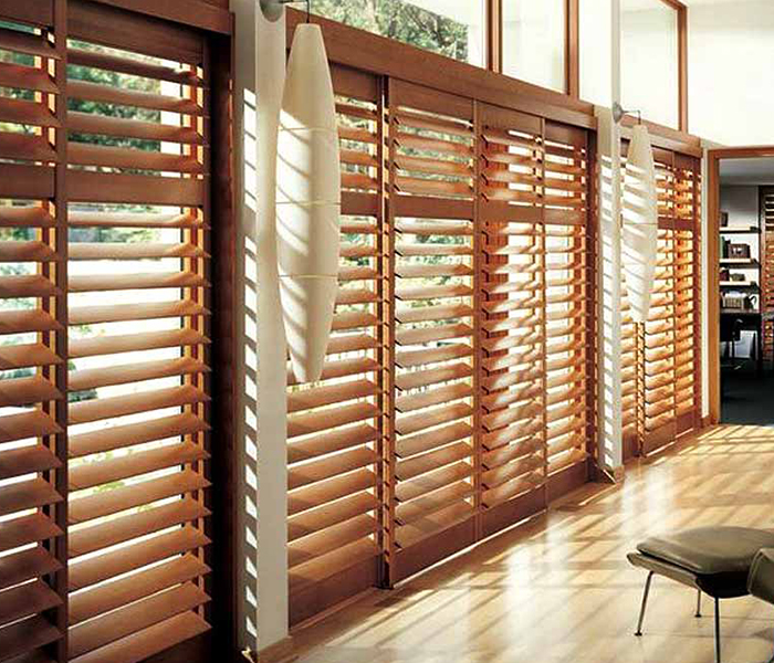 wooden blinds